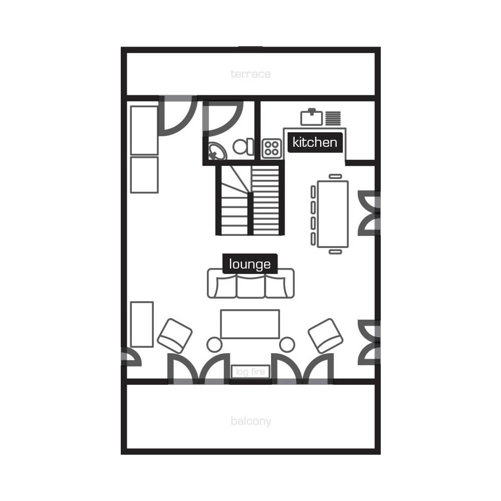 Chalet Becca La Tania Floor Plan 1